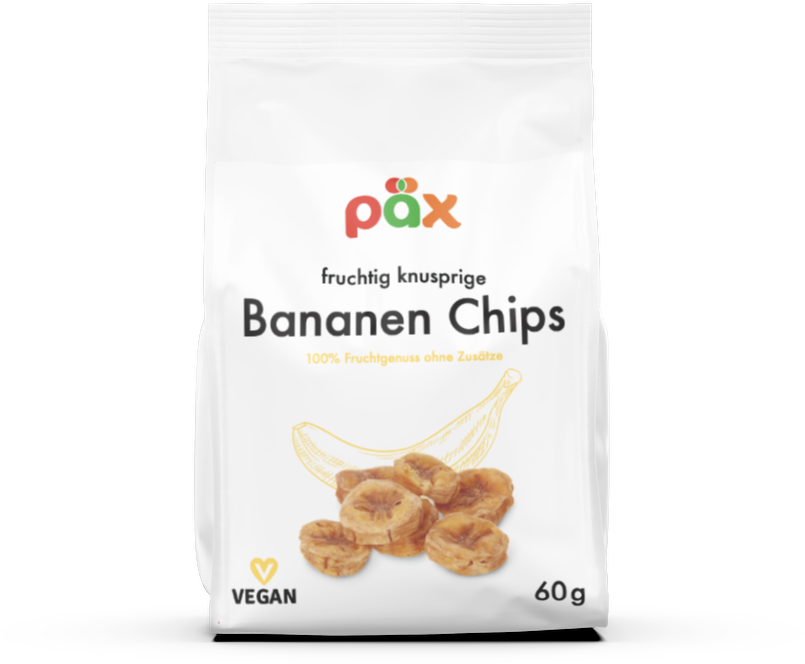 Getrocknete Bananen Chips, knusprig gepufft - 100% Natur