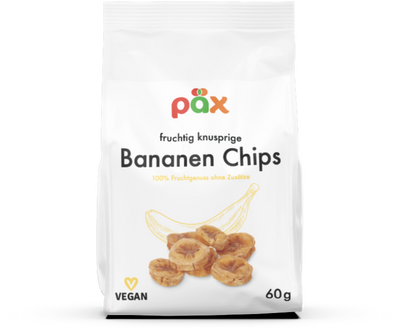 Getrocknete Bananen Chips, knusprig gepufft - 100% Natur