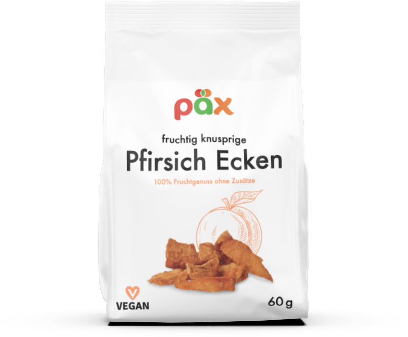 Getrocknete Pfirsich Ecken, knusprig gepufft - 100% Natur